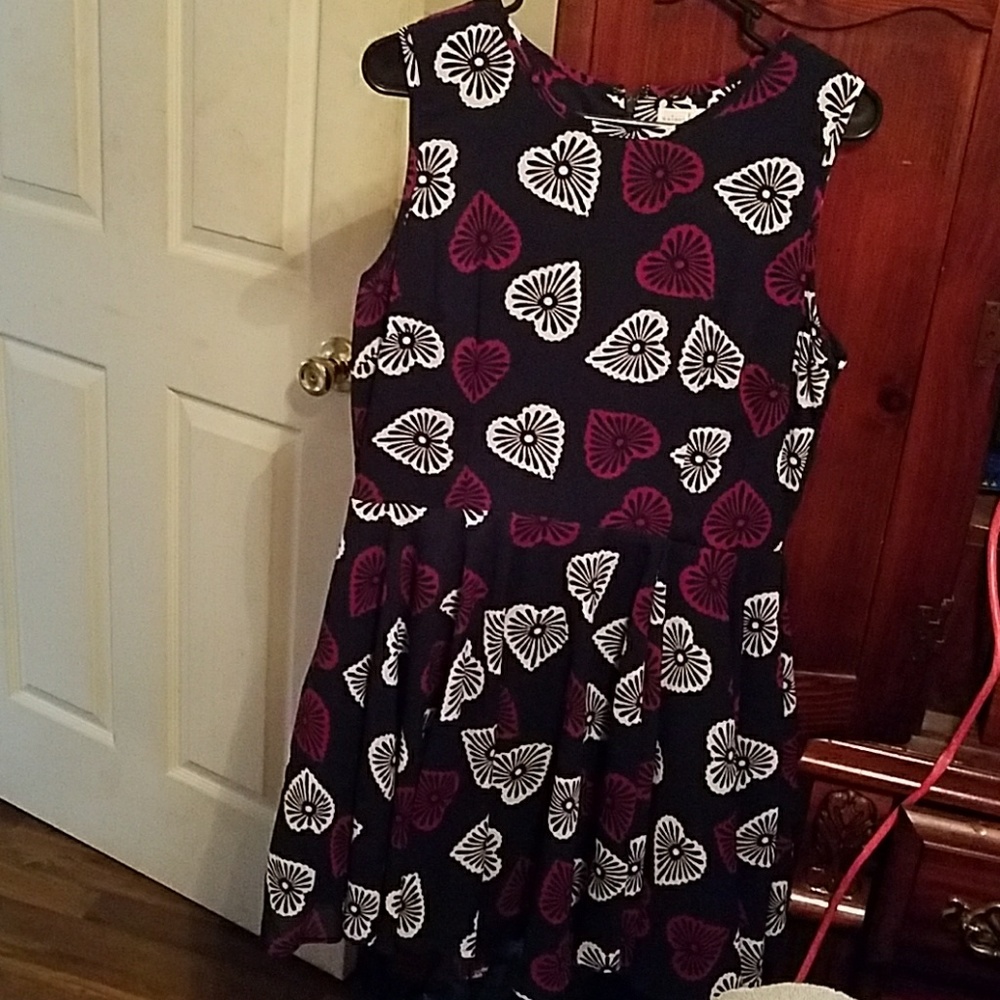 Heart pattern dress